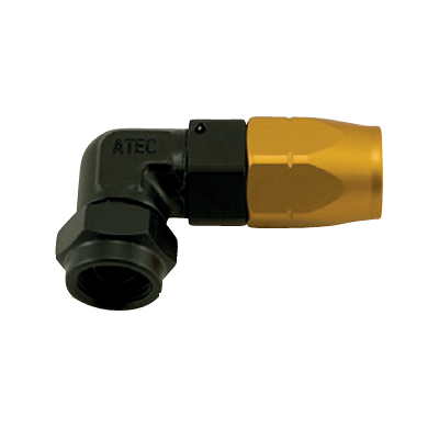 Raccord 90° aluminium femelle convexe 14x150 / mâle  DH6 ATEC 643.035