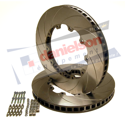 Paire de disque de frein AP RACING CP4590-034YNP.GA + kit de fixation