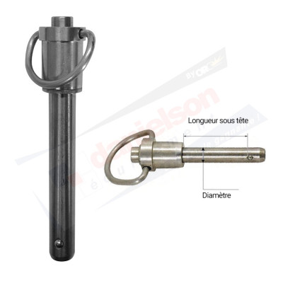 Broche Pip Pins RACETECH en Inox 5/16 X 1.50 pouces