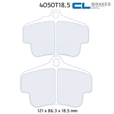 Plaquettes de frein CL Brake compétition 4050T18,5 RC6