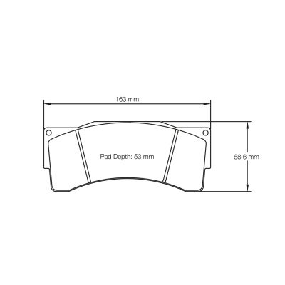 Plaquettes de frein PAGID Racing 2557 Rouge Tres haute friction RST1