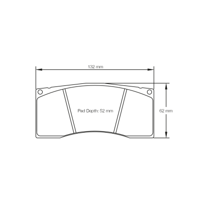 Plaquettes de frein PAGID Racing 4912 Rouge très haute friction endurance RST5E