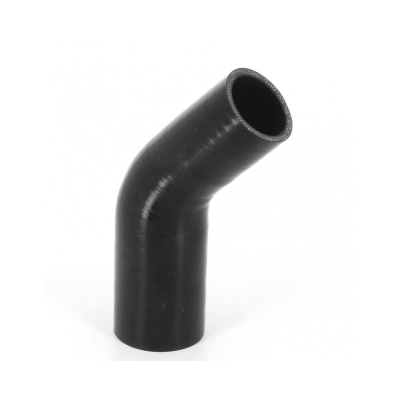 Durite silicone 45° noire Diamètre 25mm Bras de 150mm