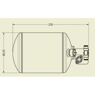 Kit extincteur électrique zéro360 2.25kg novec alu LIFELINE 106-001-005