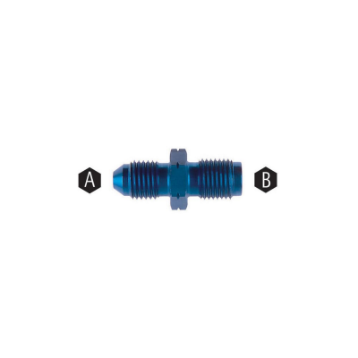 Adaptateur aluminium mâle/mâle M12X100 (b) / 9/16x18UNF DH6 (a) GOODRIDGE