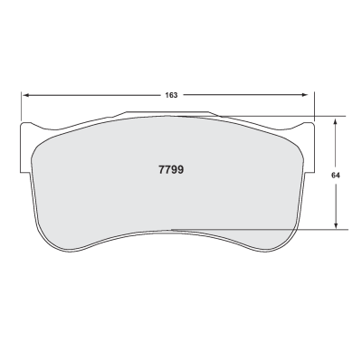 Plaquettes PERFORMANCE FRICTION Qualité 40 Mclaren 720S evo