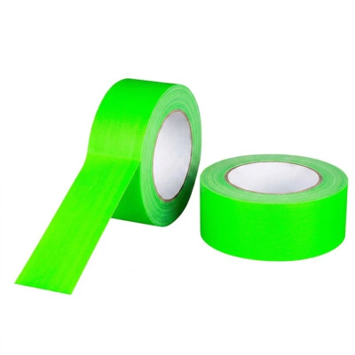 Toile adhésive toilé Vert fluo TOP Qualité - largeur 46 mm longueur 50m