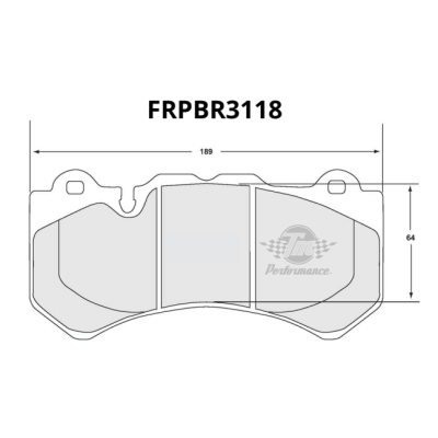 Plaquettes de frein TM Ferrari 458 Italiatype haute endurance