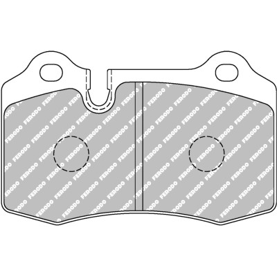 Plaquettes de frein FERODO Racing DS2500 109,8 mm x 69 mm x 15 mm