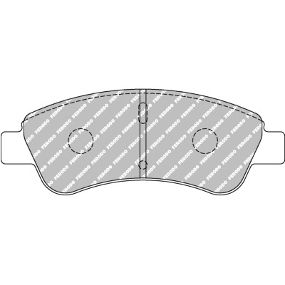 Plaquettes de frein FERODO DS Performance 137 mm x 50,8 mm x 19 mm