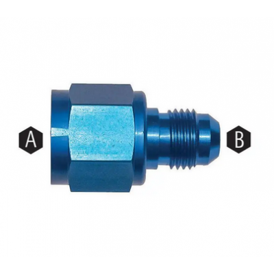 Adaptateur Aluminium male/femelle DH8 3/4x16UNF / DH4 7/16x20UNF  GOODRIDGE AN950-08-04D