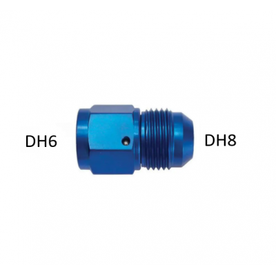 Adaptateur aluminium femelle/male DH6 9/16x18UNF / DH8 3/4x16UNF GOODRIDGE 951-06-08D
