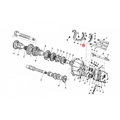 Cale de boite de vitesse FT200 / FG400 / FGA HEWLAND FT-246-3-185