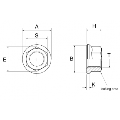 Ecrou aviation K-nuts M10x100