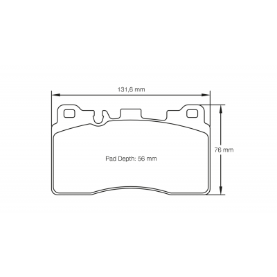 Plaquettes de frein PAGID Racing 8089 Noir Pour disque Céramique