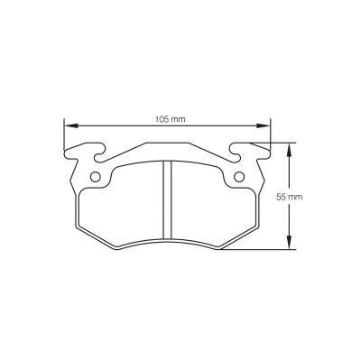 Plaquettes de frein PAGID Racing 1610 Bleu moyenne friction