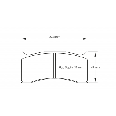 Plaquettes de frein PAGID Racing 8000 Bleu moyenne friction