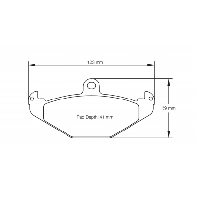 Plaquettes de frein PAGID Racing 1682 Bleu moyenne friction