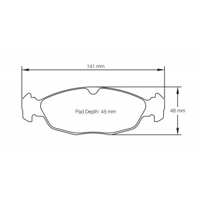 Plaquettes de frein PAGID Racing 1620 Bleu moyenne friction