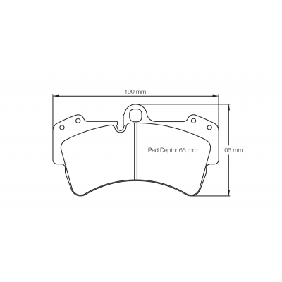 Plaquettes de frein PAGID Racing 2845 Jaune Endurance