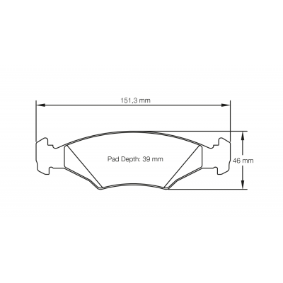 Plaquettes de frein PAGID Racing 4823 Bleu moyenne friction