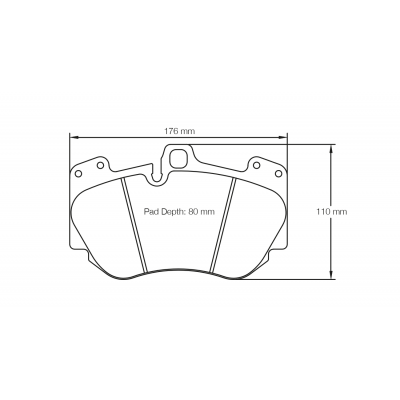 Plaquettes de frein PAGID Racing 4907 Noir Pour disque Céramique
