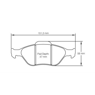 Plaquettes de frein PAGID Racing 4913 Rouge Tres haute friction