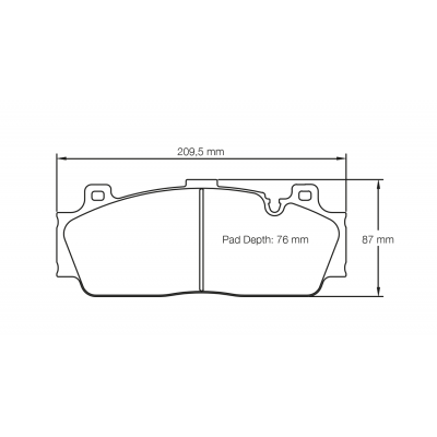 Plaquettes de frein PAGID Racing 4934 Jaune Endurance