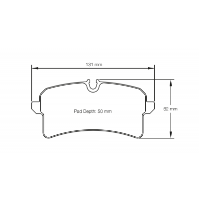 Plaquettes de frein PAGID Racing 4938 Noir Pour disque Céramique
