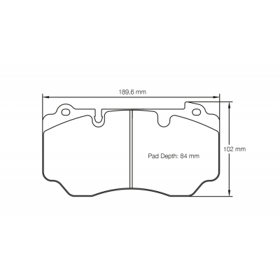 Plaquettes de frein PAGID Racing 4941 Noir Pour disque Céramique