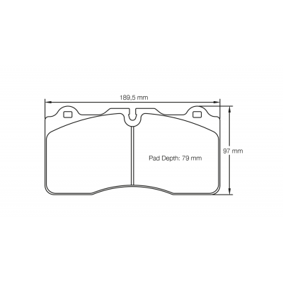 Plaquettes de frein PAGID Racing 4945 Noir Pour disque Céramique