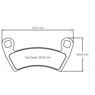 Plaquettes de frein PAGID Racing 6000 Rouge Très haute friction