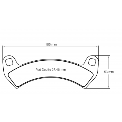 Plaquettes de frein PAGID Racing 6001 Rouge Très haute friction