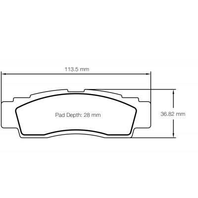 Plaquettes de frein PAGID Racing 6003 Rouge Très haute friction
