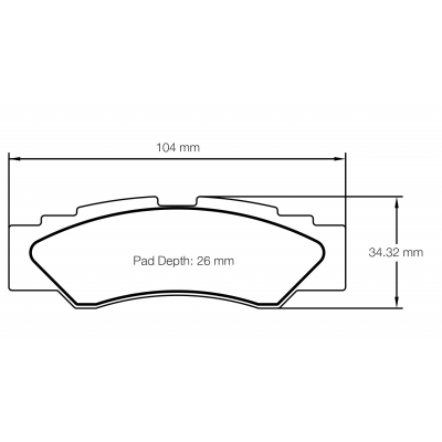 Plaquettes de frein PAGID Racing 6004 Rouge Très haute friction