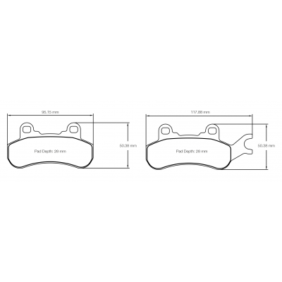 Plaquettes de frein PAGID Racing 6005 Rouge Très haute friction