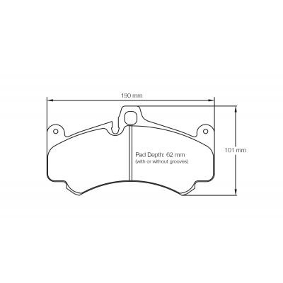Plaquettes de frein PAGID Racing 8003 Jaune Endurance