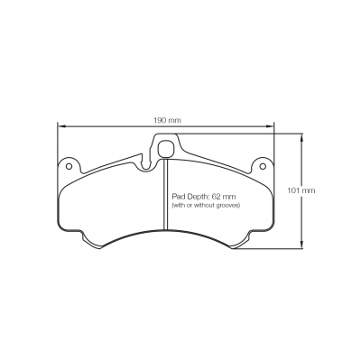 Plaquettes de frein PAGID Racing 8004 Jaune Endurance supérieur