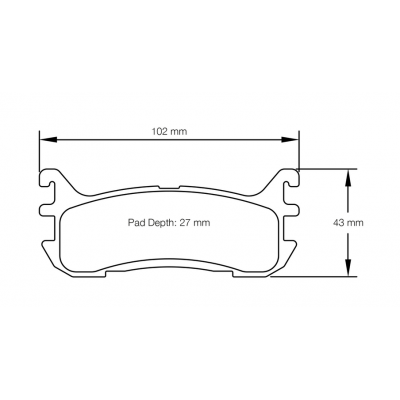 Plaquettes de frein PAGID Racing 8129 Rouge Tres haute friction