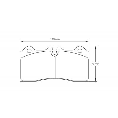 Plaquettes de frein PAGID Racing 8187 Noir Pour disque Céramique