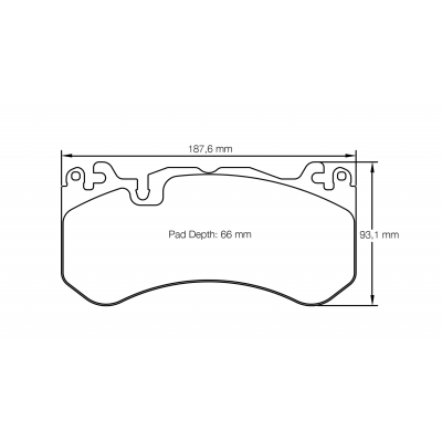Plaquettes de frein PAGID Racing 8238 Jaune Endurance