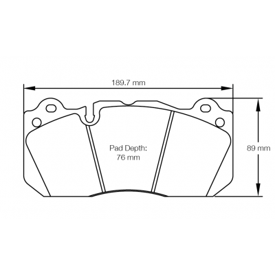 Plaquettes de frein PAGID Racing 8239 Rouge Tres haute friction