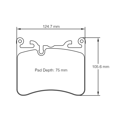 Plaquettes de frein PAGID Racing 8270 Noir Pour disque Céramique
