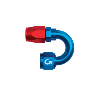 Raccord 180° aluminium DH6 9/16x18UNF GOODRIDGE 818006
