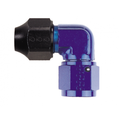 Raccord 90° aluminium femelle DH6 9/16x18UNF / tube Diamètre8mm extérieur aluminium à olive  GOODRIDGE HL823-0406D