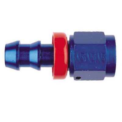Raccord droit aluminium DH8 3/4x16UNF / tuyau Diamètre12.7mm GOODRIDGE 536-0108