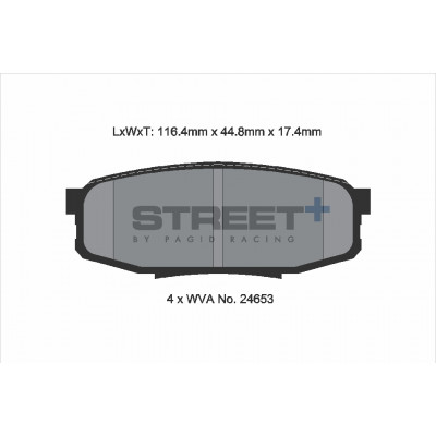 Plaquettes Pagid Street + homologué Route T8084SP2001