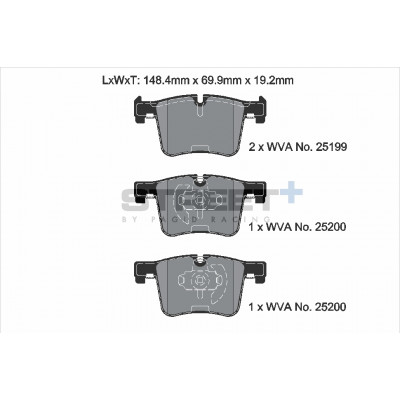 Plaquettes Pagid Street + homologué Route T8113SP2001