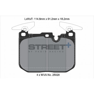 Plaquettes Pagid Street + homologué Route T8104SP2001