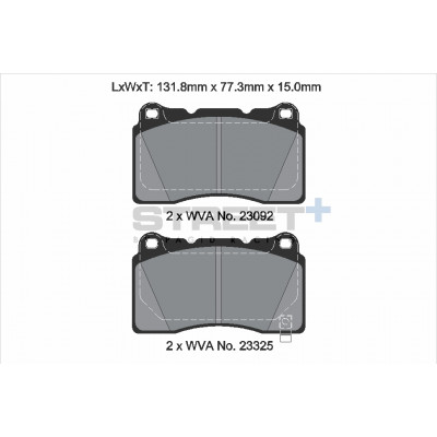 Plaquettes Pagid Street + homologué Route T8300SP2001